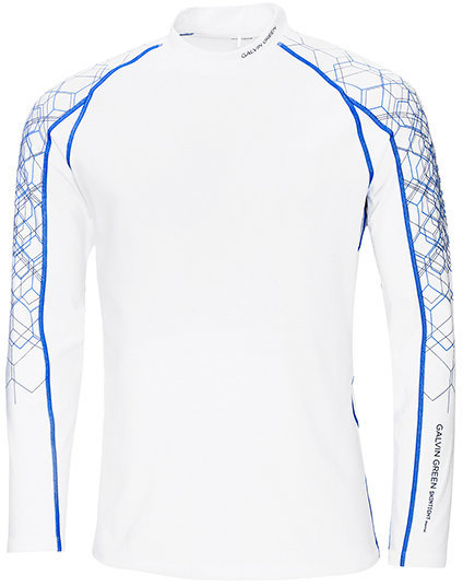 Thermo ondergoed Galvin Green Ebbot Long Sleeve Mens Base Layer White/Kings Blue/Iron 2XL
