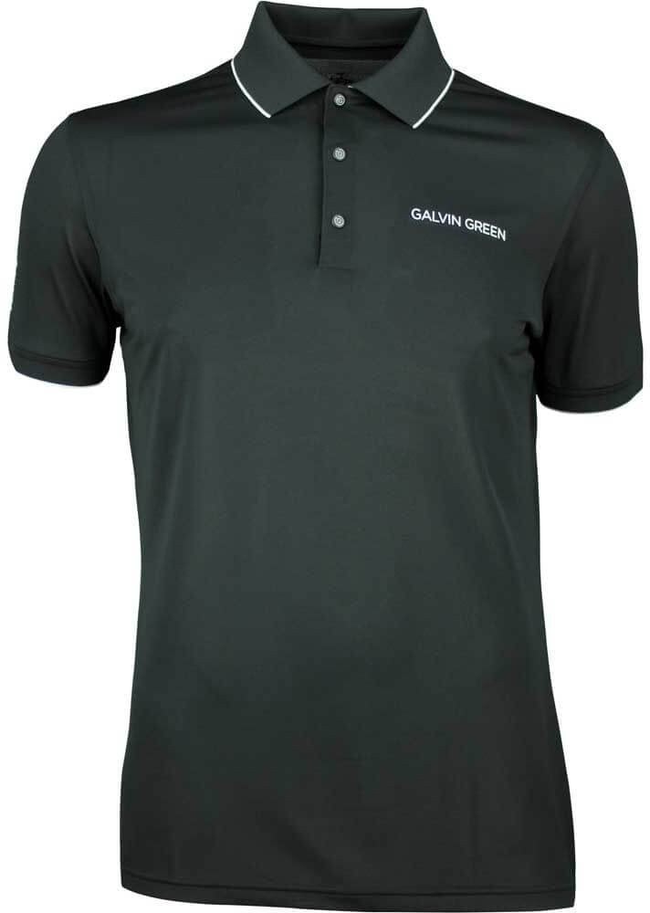 Polo Shirt Galvin Green Marty Tour Mens Polo Shirt Black/White XL