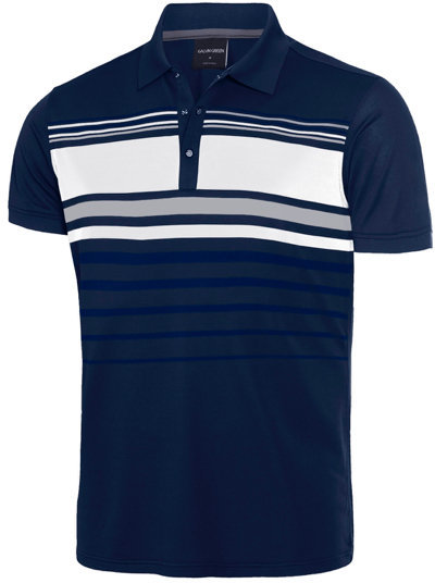 Polo trøje Galvin Green Mayer Shirt V8+ Navy/Steel/Blue/White S