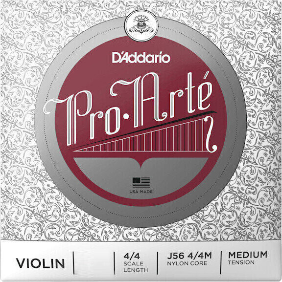 Cordas para violino D'Addario J5602 4/4M Proarte A