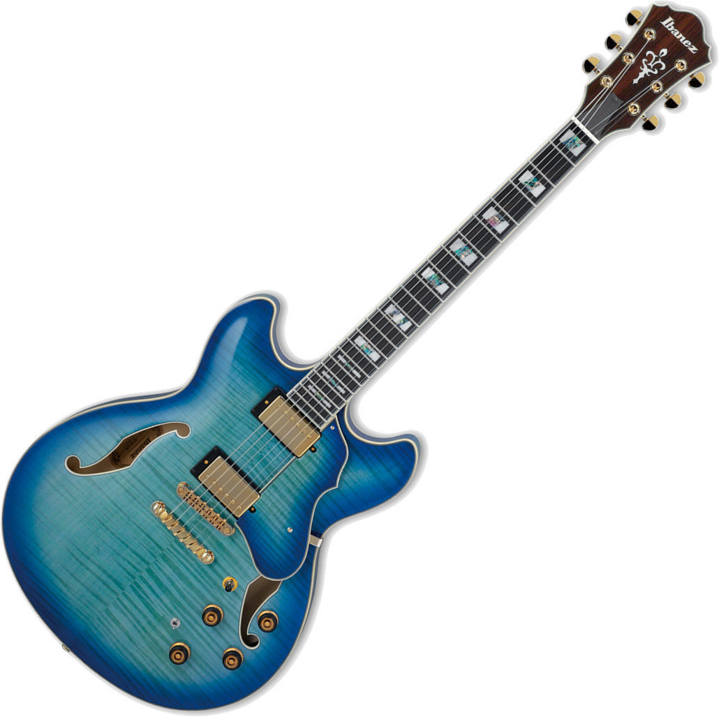 Semi-akoestische gitaar Ibanez AS153 JBB Jet Blue Burst