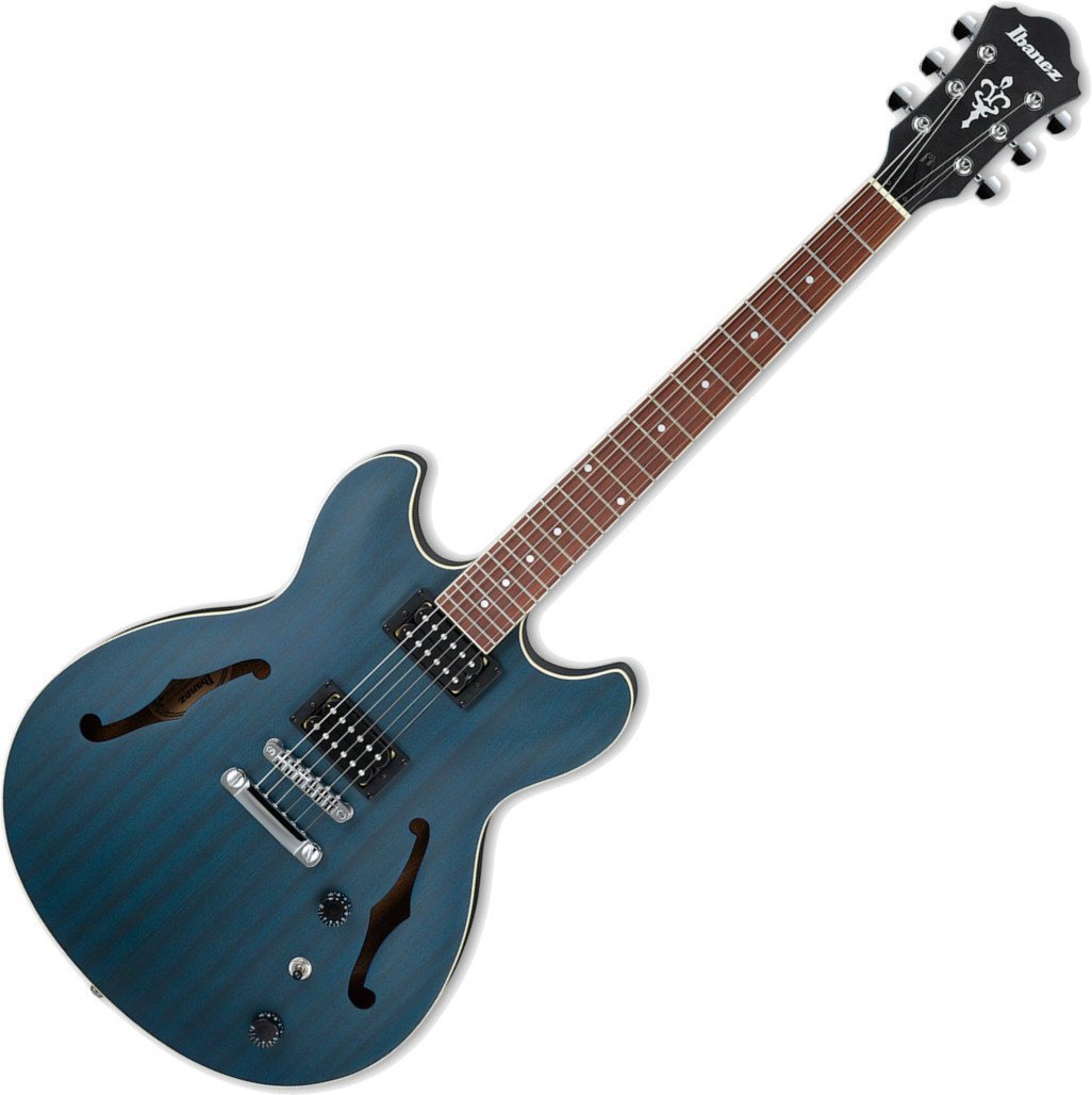Semiakustická gitara Ibanez AS53-TBF Transparent Blue Flat