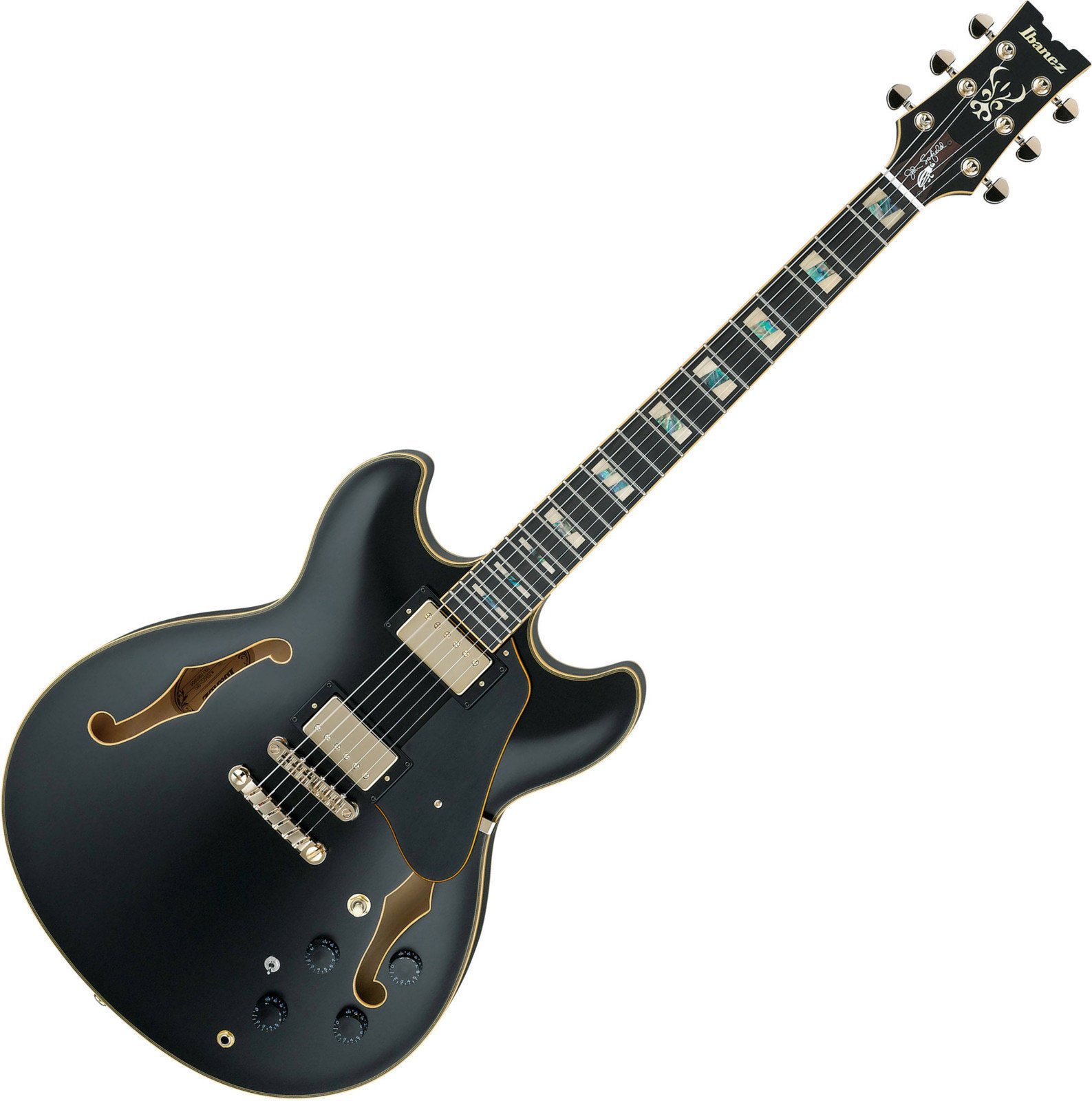 Halvakustisk gitarr Ibanez JSM20-BKL Black Low Gloss