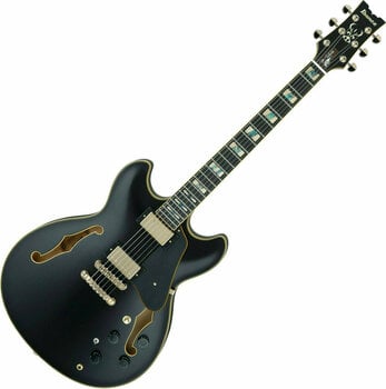 Halvakustisk gitarr Ibanez JSM20-BKL Black Low Gloss - 1