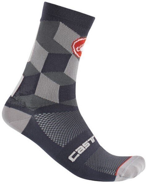 Чорапи за колоездене Castelli Unlimited 15 Dark Gray S/M Чорапи за колоездене