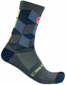 Чорапи за колоездене Castelli Unlimited 15 Dark Steel Blue S/M Чорапи за колоездене - 1