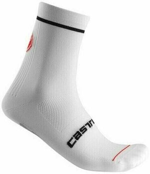 Kolesarske nogavice Castelli Entrata 13 Sock White L/XL Kolesarske nogavice - 1