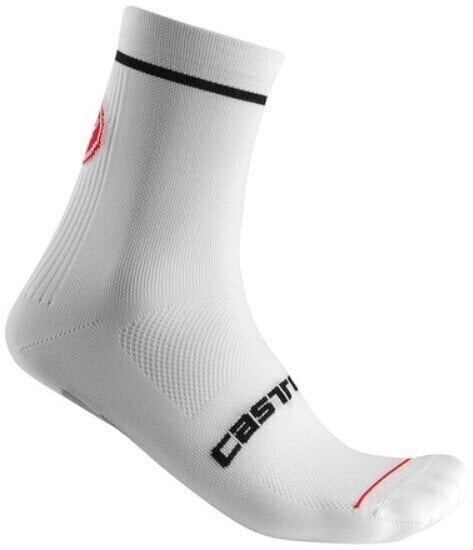 Cyklo ponožky Castelli Entrata 13 Sock White 2XL Cyklo ponožky