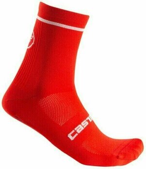 Pyöräilysukat Castelli Entrata 13 Sock Red S/M Pyöräilysukat - 1