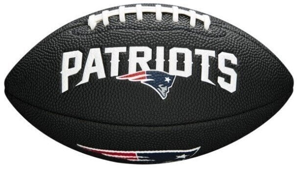Football américain Wilson NFL Team Soft Touch Mini New England Patriots Black Football américain