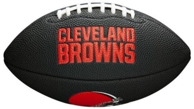 Американски футбол Wilson NFL Team Soft Touch Mini Cleveland Browns Black Американски футбол