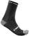 Чорапи за колоездене Castelli Rosso Corsa Pro 15 Sock Black L/XL Чорапи за колоездене