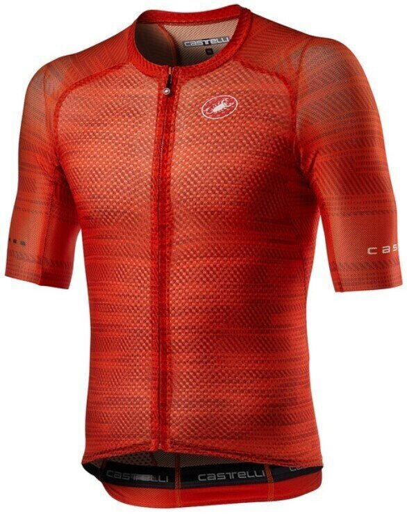 Odzież kolarska / koszulka Castelli Climber'S 3.0 Golf Fiery Red 2XL