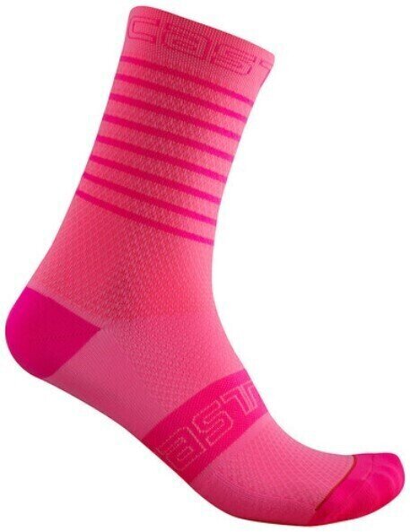 Чорапи за колоездене Castelli Superleggera Brilliant Pink L/XL Чорапи за колоездене