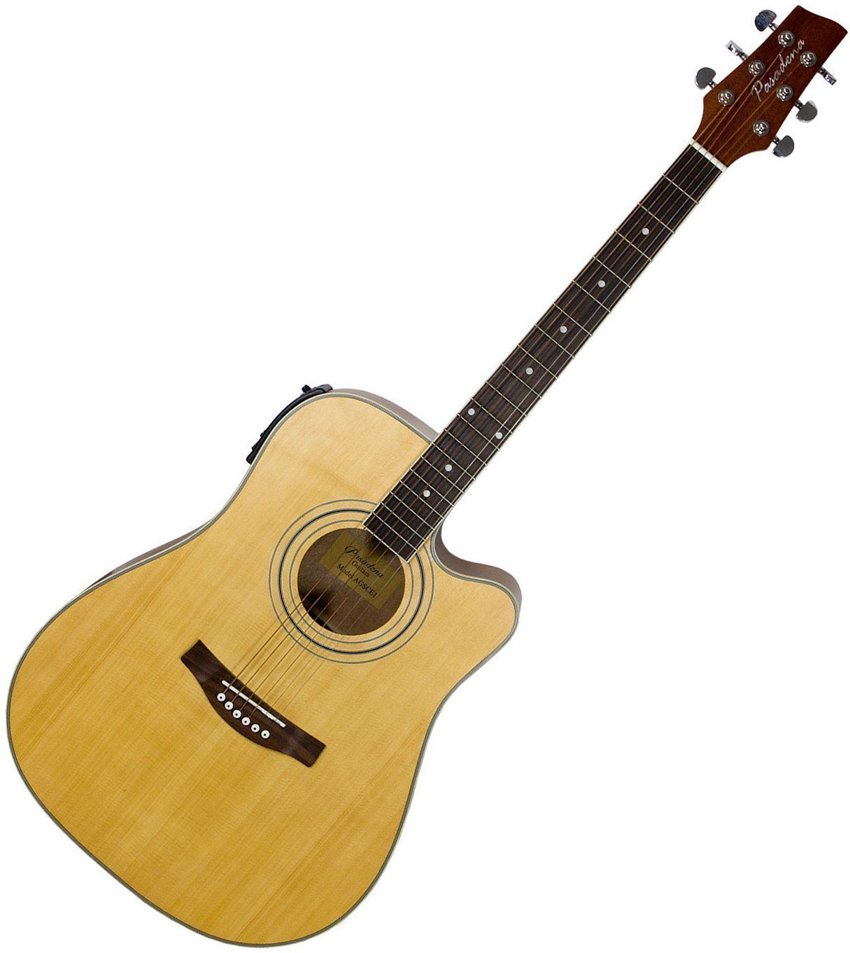 Dreadnought elektro-akoestische gitaar Pasadena AGSCE 1 Natural