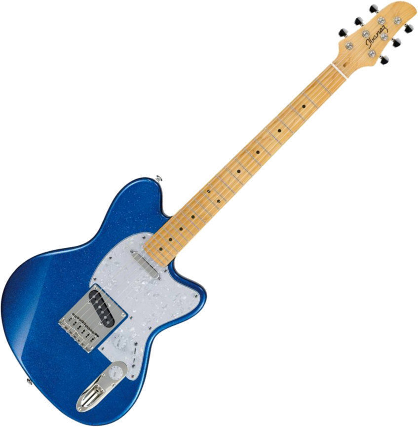 Electric guitar Ibanez TM302PM Blue Sparkle