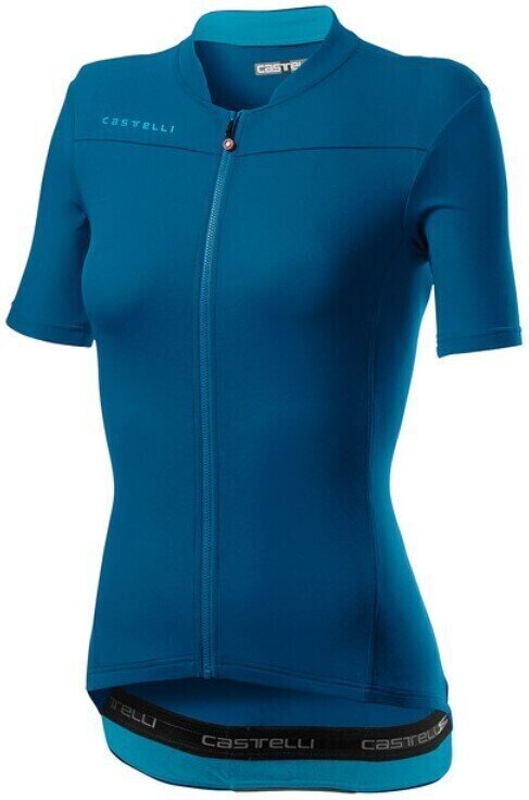 Fietsshirt Castelli Anima 3 Jersey Jersey Celeste/Marine Blue L