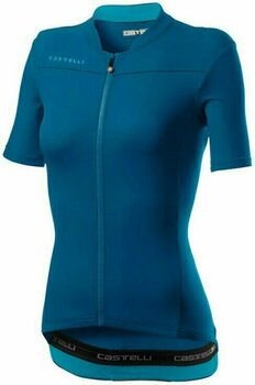 Odzież kolarska / koszulka Castelli Anima 3 Jersey Golf Celeste/Marine Blue L - 1