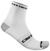 Чорапи за колоездене Castelli Rosso Corsa Pro 9 Sock White 2XL Чорапи за колоездене