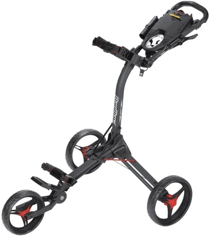 Manuální golfové vozíky BagBoy Compact C3 Black/Red Manuální golfové vozíky