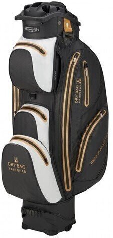Borsa da golf Cart Bag Bennington Sport QO 14 Waterproof Black/White/Gold Borsa da golf Cart Bag