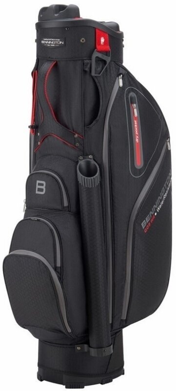 Golflaukku Bennington QO 9 Water Resistant Black/Red Golflaukku