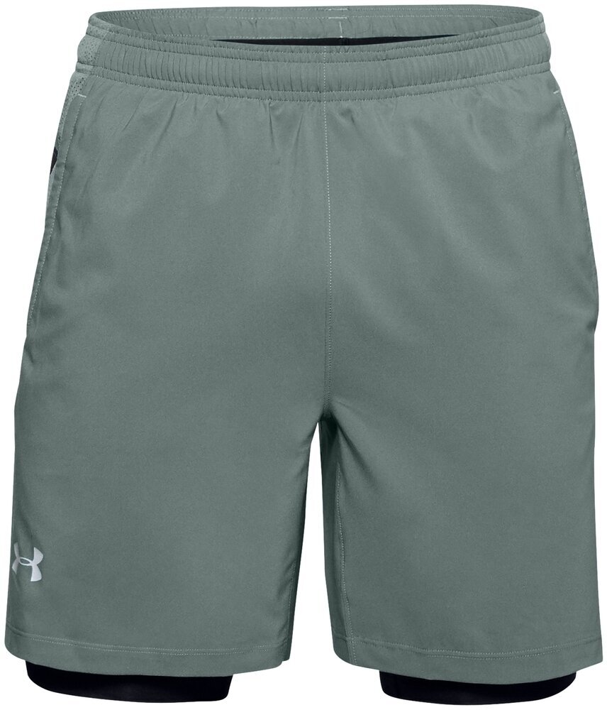 Hardloopshorts Under Armour UA Launch SW 2 in 1 Lichen Blue M Hardloopshorts