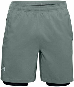 Hardloopshorts Under Armour UA Launch SW 2 in 1 Lichen Blue M Hardloopshorts - 1