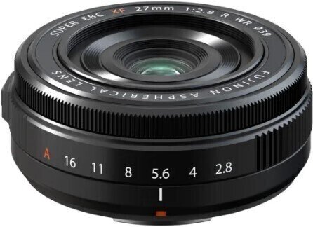 Lens for photo and video
 Fujifilm XF27mm F2,8 R WR
