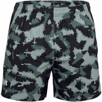 Running shorts Under Armour UA Launch SW 5'' Black/Lichen Blue S Running shorts - 1