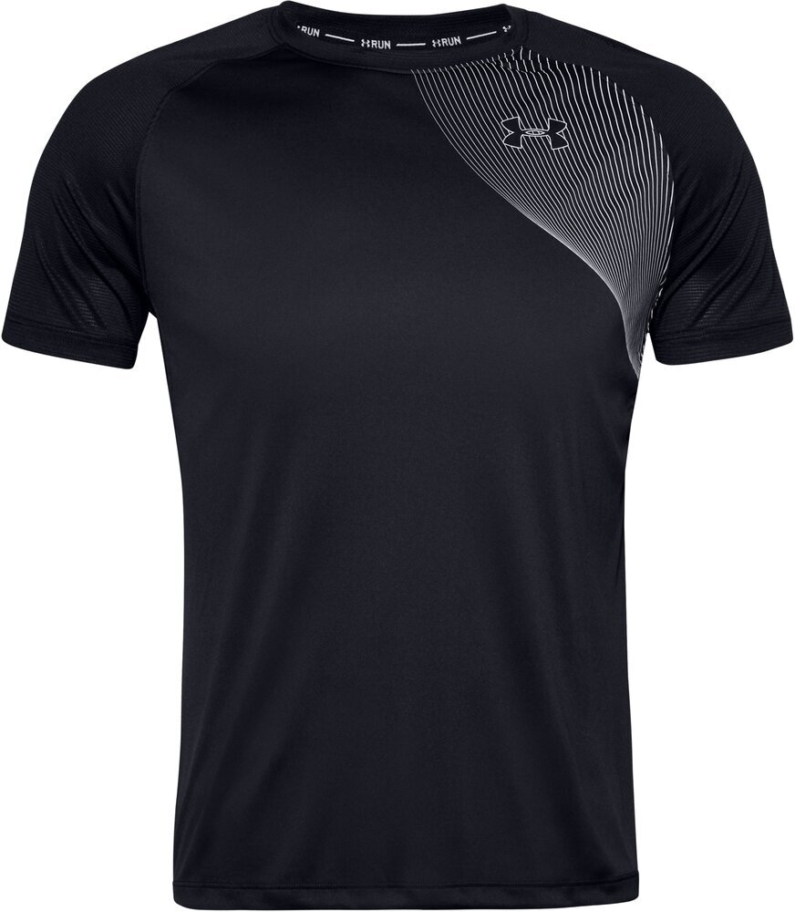 Hardloopshirt met korte mouwen Under Armour UA Qualifier Iso-Chill Run Black/Reflective S Hardloopshirt met korte mouwen