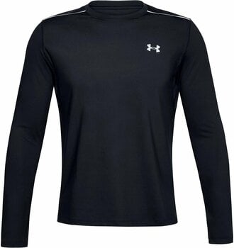 Running t-shirt with long sleeves Under Armour UA Empowered Crew Black/Reflective M Running t-shirt with long sleeves - 1
