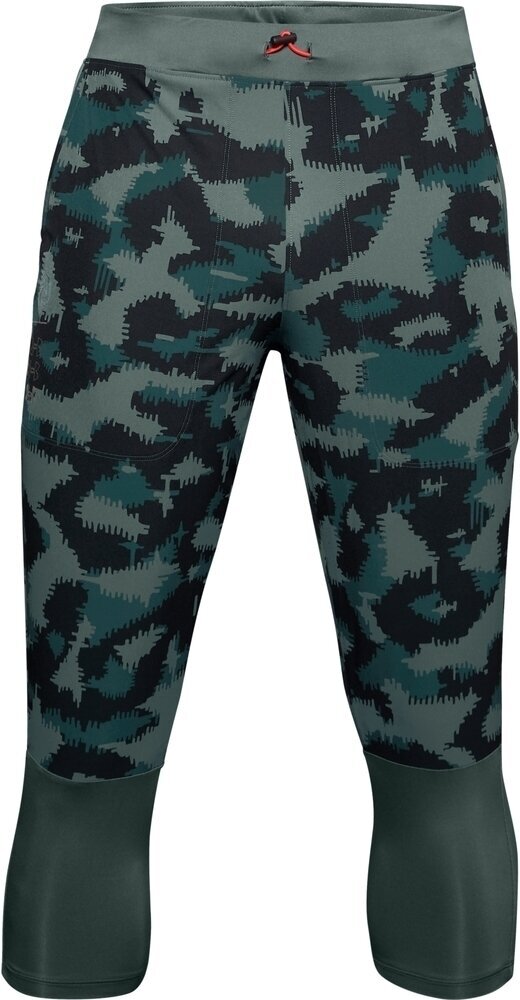 Бягане > Дрехи за бягане > Мъжки дрехи > Панталони и клинове Under Armour UA Run Anywhere Printed 3/4 Lichen Blue-Reflective XL