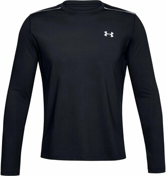 Running t-shirt with long sleeves Under Armour UA Empowered Crew Black/Reflective L Running t-shirt with long sleeves - 1