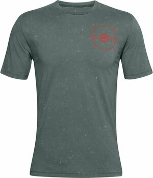 Running t-shirt with short sleeves
 Under Armour UA Run Anywhere Lichen Blue/Beta S Running t-shirt with short sleeves - 1