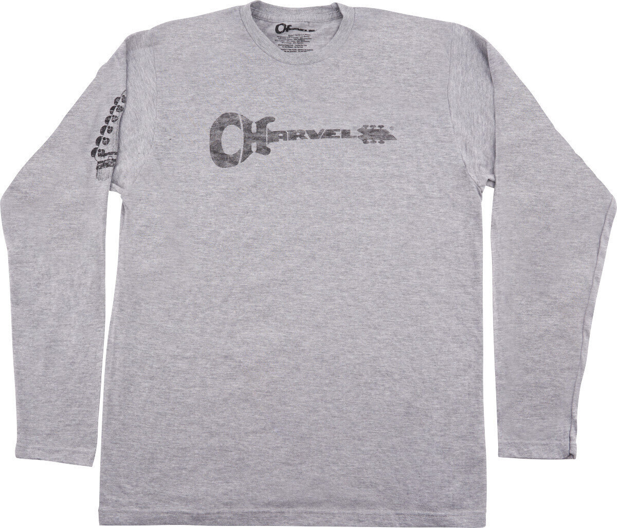 Camiseta de manga corta Charvel Camiseta de manga corta Headstock Unisex Grey 2XL