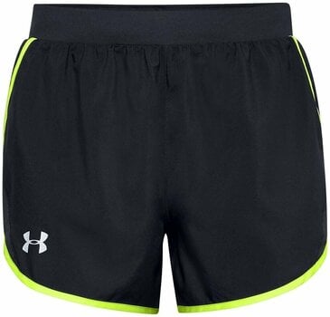 Pantalones cortos para correr Under Armour Fly-By 2.0 Black/Green Citrine S Pantalones cortos para correr - 1