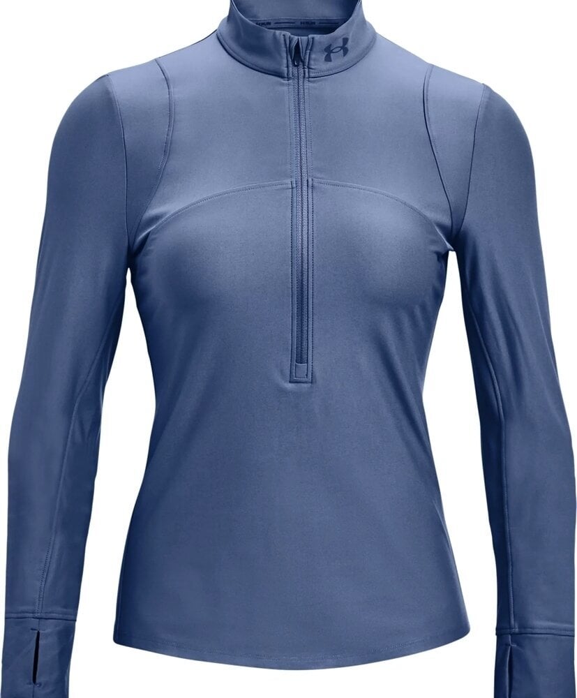Laufsweatshirt
 Under Armour Qualifier 1/2 Zip Mineral Blue-Reflex Streifen S Laufsweatshirt