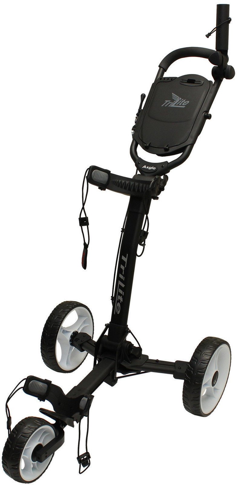 Chariot de golf manuel Axglo TriLite Black/White Chariot de golf manuel