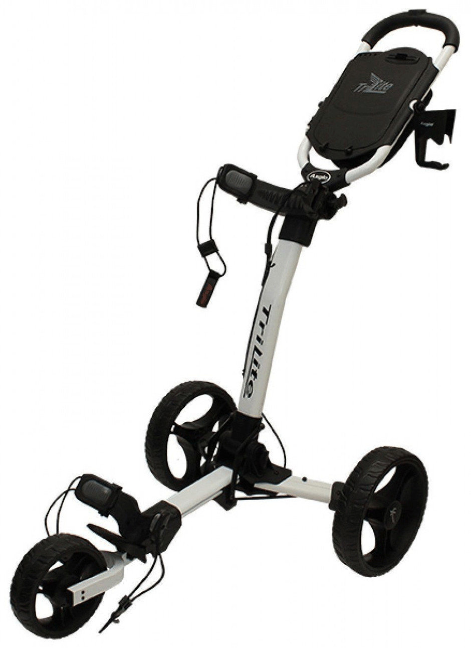 Ročni voziček za golf Axglo TriLite White/Black Ročni voziček za golf