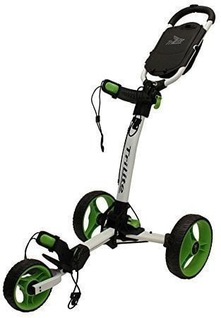 Manuální golfové vozíky Axglo TriLite White/Green Manuální golfové vozíky