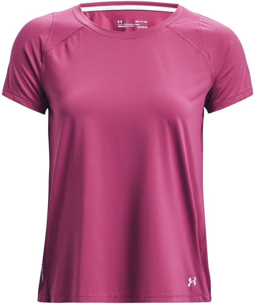 Hardloopshirt met korte mouwen Under Armour Iso-Chill Run Pink Quartz/Halo Gray L Hardloopshirt met korte mouwen