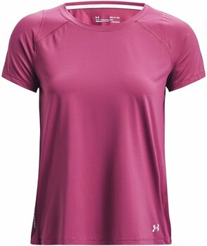 Hardloopshirt met korte mouwen Under Armour Iso-Chill Run Pink Quartz/Halo Gray XS Hardloopshirt met korte mouwen - 1