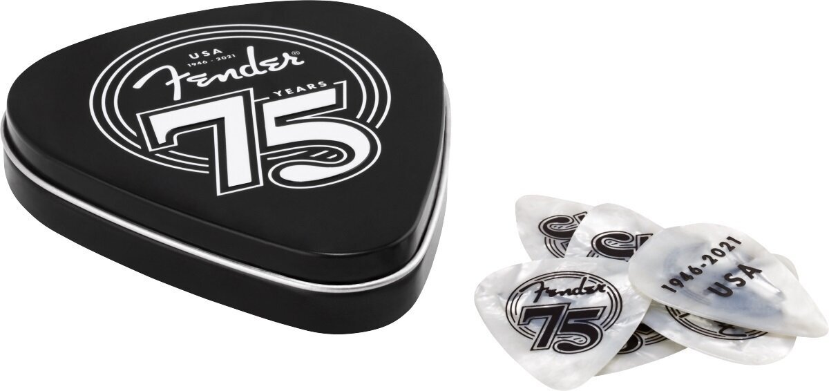 Plectrum Fender 75th Anniversary Pick Tin Plectrum