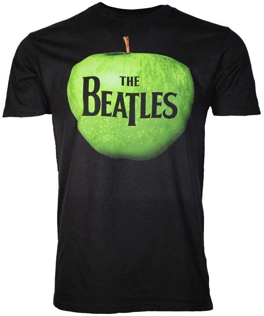 Tričko The Beatles Tričko Apple Logo Pánské Černá L