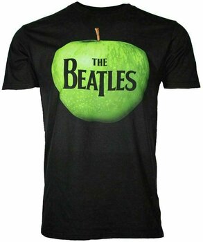 T-Shirt The Beatles T-Shirt Apple Logo Herren Schwarz L - 1