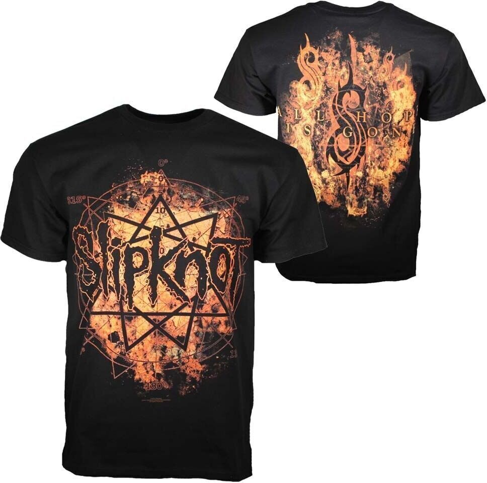 Camiseta de manga corta Slipknot Camiseta de manga corta Radio Fires Black S