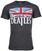 Music and Movie T-Shirts: The Beatles Camiseta de manga corta Distressed British Flag Black 2XL Camiseta de manga corta The Beatles Camiseta de manga corta Distressed British Flag Black 2XL