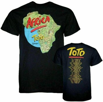 Camiseta de manga corta Toto Camiseta de manga corta Africa Tour Black 2XL - 1