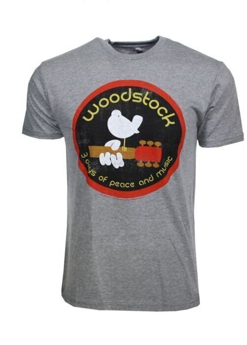 Мерч > Музикални и филмови ризи Woodstock Риза Logo Triblend M Heather Grey